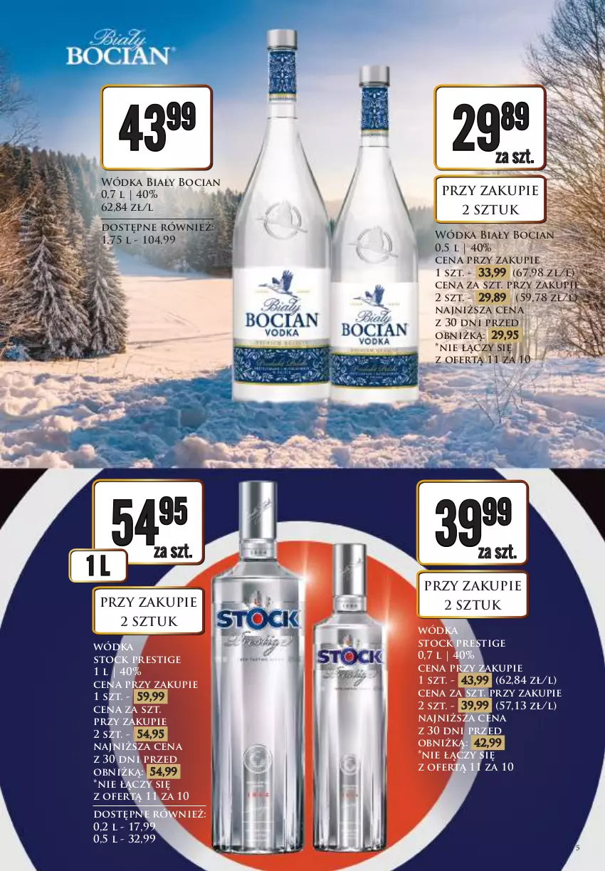 Gazetka promocyjna Dino - Katalog alkoholowy - Nowy Rok - ważna 27.12.2025 do 05.01.2026 - strona 5 - produkty: Biały Bocian, Stock, Wódka
