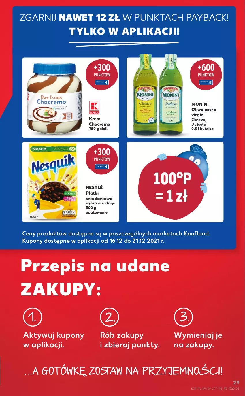 Gazetka promocyjna Kaufland - OFERTA TYGODNIA - ważna 16.12 do 21.12.2021 - strona 29 - produkty: Danio, Gin, Monini, Nestlé