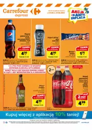 Gazetka promocyjna Carrefour - Gazetka Express - Gazetka - ważna od 27.02 do 27.02.2023 - strona 1 - produkty: Piwo, 7up, Jogurt, Mirinda, Kosz, Coca-Cola, Pepsi, Bakoma, Baton, Fanta, Sprite, Napój, Jogurt pitny, Fa