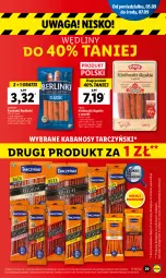 Gazetka promocyjna Lidl - GAZETKA - Gazetka - ważna od 07.09 do 07.09.2022 - strona 33 - produkty: Gra, Kiełbaski śląskie, Parówki, Tarczyński, PIKOK, Morliny, Kabanos, Waga, Berlinki