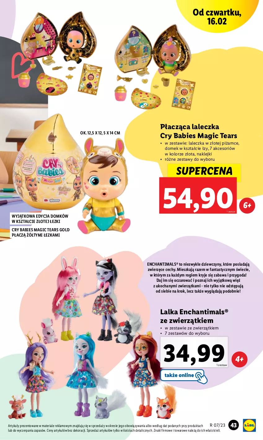 Gazetka promocyjna Lidl - GAZETKA - ważna 13.02 do 18.02.2023 - strona 29 - produkty: Enchantimals, Fa, Fanta, Klej, Koc, Lalka