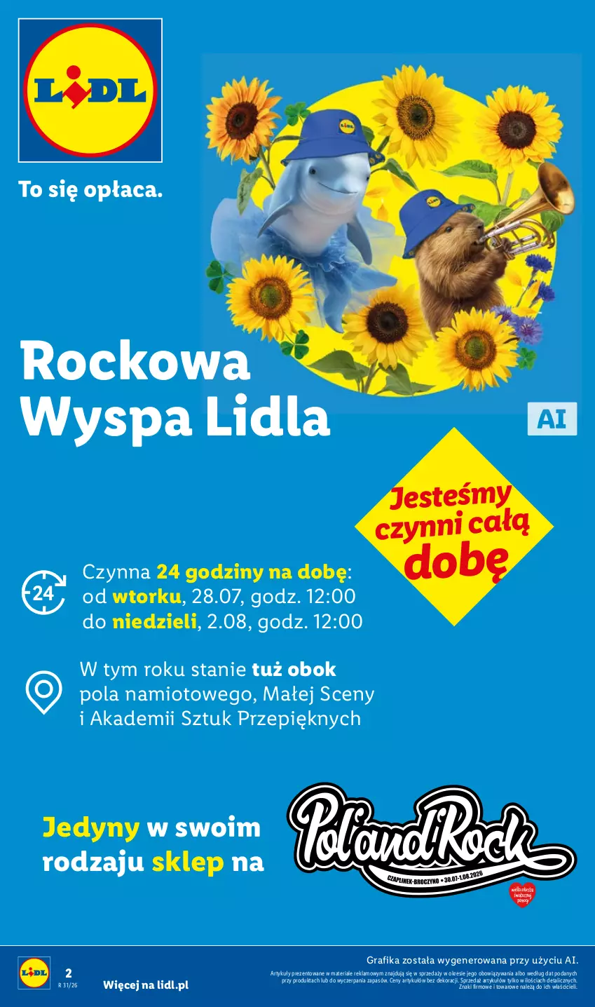 Gazetka promocyjna Lidl - Pol'and'Rock - ważna 28.07 do 01.08.2026 - strona 2 - produkty: Gra, Grafika, Namiot
