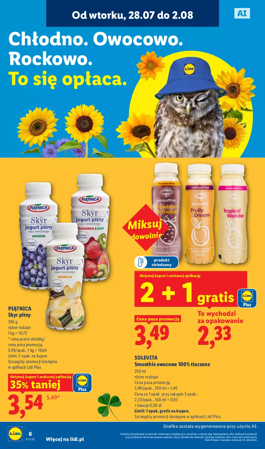 Gazetka promocyjna Lidl - Pol'and'Rock - ważna 28.07 do 01.08.2026 - strona 6 - produkty: Gra, Grafika, Piątnica, Smoothie
