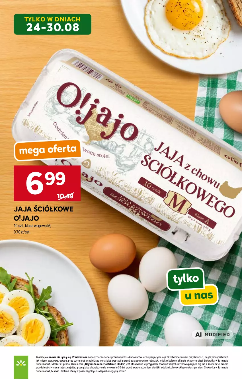 Gazetka promocyjna Stokrotka - Supermarket - ważna 27.08 do 02.09.2026 - strona 3 - produkty: Jaja, Mięso, Optima, Owoce, Warzywa