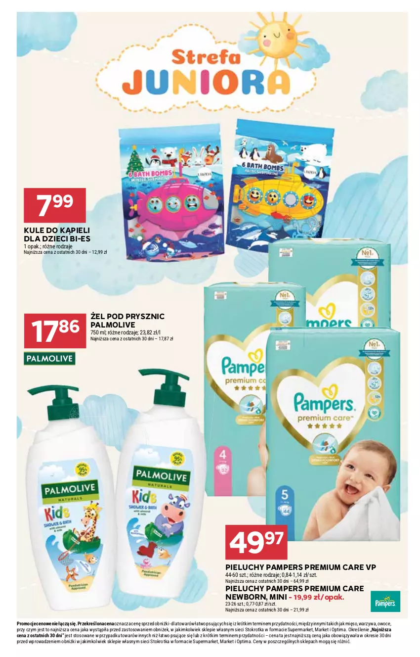 Gazetka promocyjna Stokrotka - Supermarket - ważna 27.08 do 02.09.2026 - strona 41 - produkty: Dzieci, Mięso, Optima, Owoce, Palmolive, Pampers, Pieluchy, Warzywa