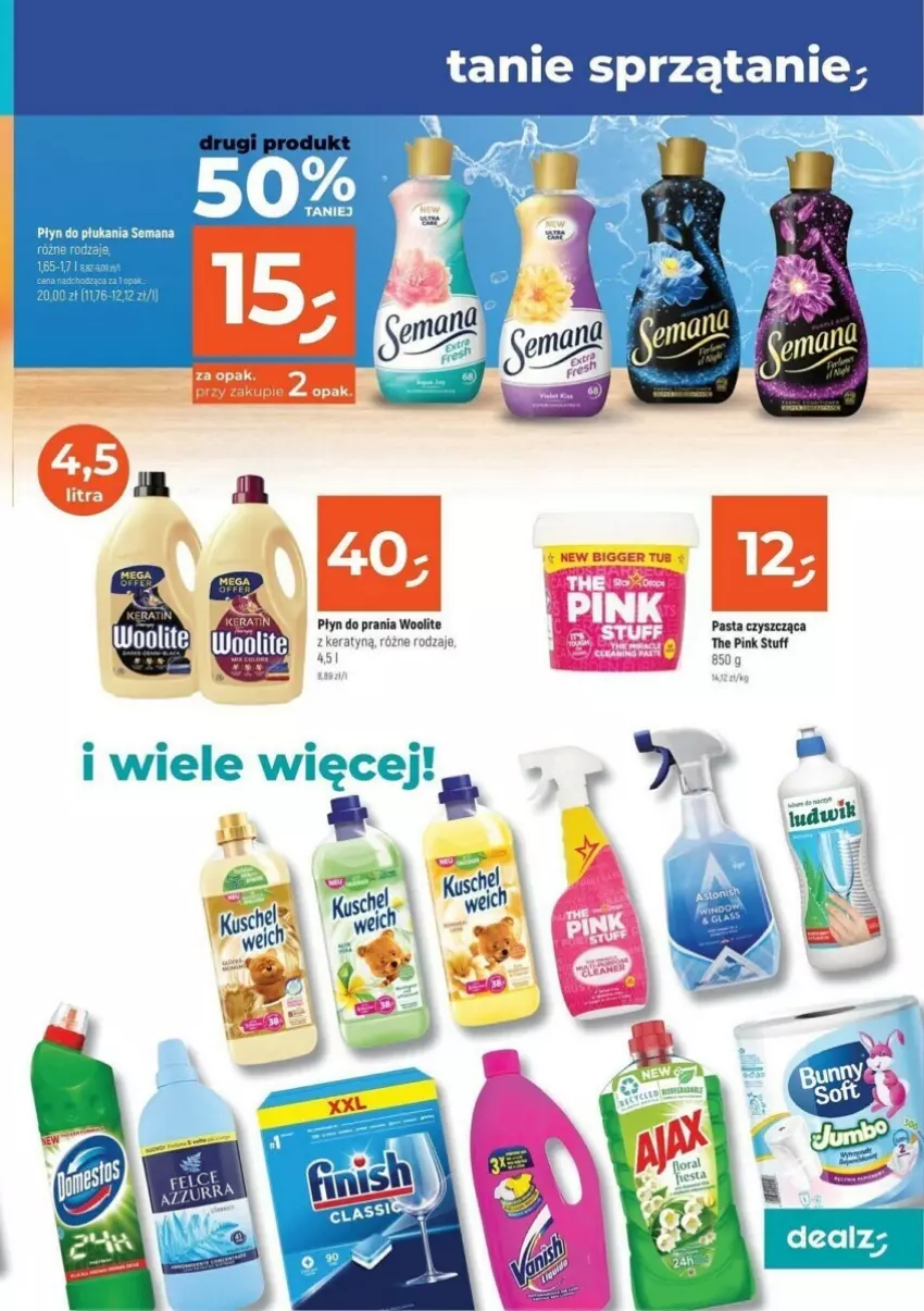 Gazetka promocyjna Dealz - ważna 30.10 do 12.11.2023 - strona 12 - produkty: Płyn do płukania, Płyn do prania, Sprzątanie, Woolite