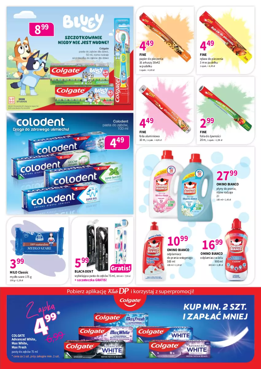 Gazetka promocyjna Drogerie Polskie - Gazetka - ważna 10.04 do 30.04.2026 - strona 7 - produkty: Colgate, Folia aluminiowa, Gra, Lack, LG, Mydło, Odplamiacz, Papier, Papier do pieczenia, Pasta do zębów, Piec, Rękaw do pieczenia, Szczoteczka