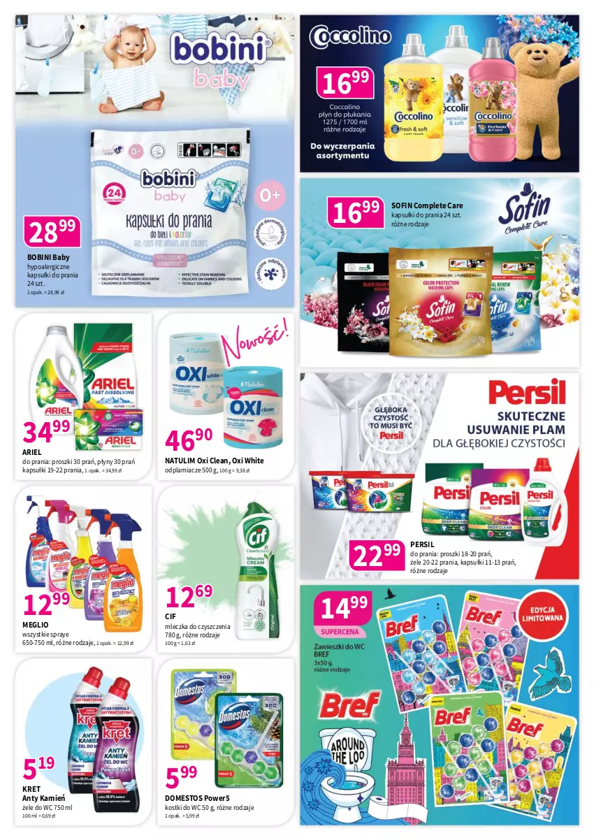 Gazetka promocyjna Drogerie Polskie - Gazetka - ważna 10.04 do 30.04.2026 - strona 8 - produkty: Ariel, Cif, Domestos, Kapsułki do prania, Kret, Odplamiacz, Persil