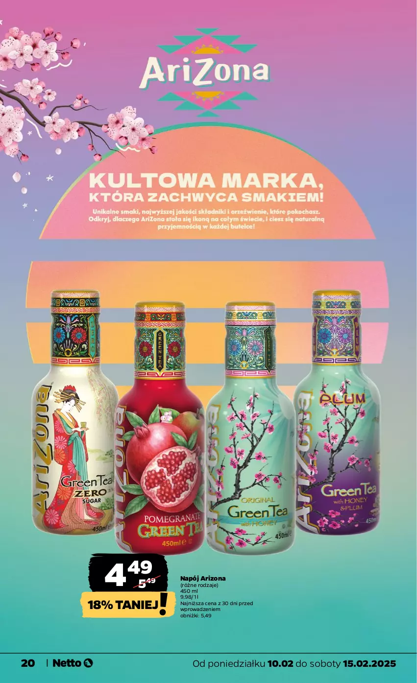 Gazetka promocyjna Netto - Od Poniedziałku - ważna 10.02 do 15.02.2025 - strona 20 - produkty: Napój