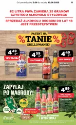 Gazetka promocyjna Netto - Artykuły spożywcze - Gazetka - ważna od 10.06 do 10.06.2023 - strona 11 - produkty: Piwa, Piwo, Gra, Somersby, Warka, Radler