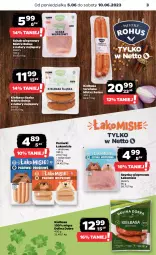 Gazetka promocyjna Netto - Artykuły spożywcze - Gazetka - ważna od 10.06 do 10.06.2023 - strona 3 - produkty: Szynka wieprzowa, Parówki, Szynka, Schab wieprzowy, Kiełbasa, Kiełbasa śląska