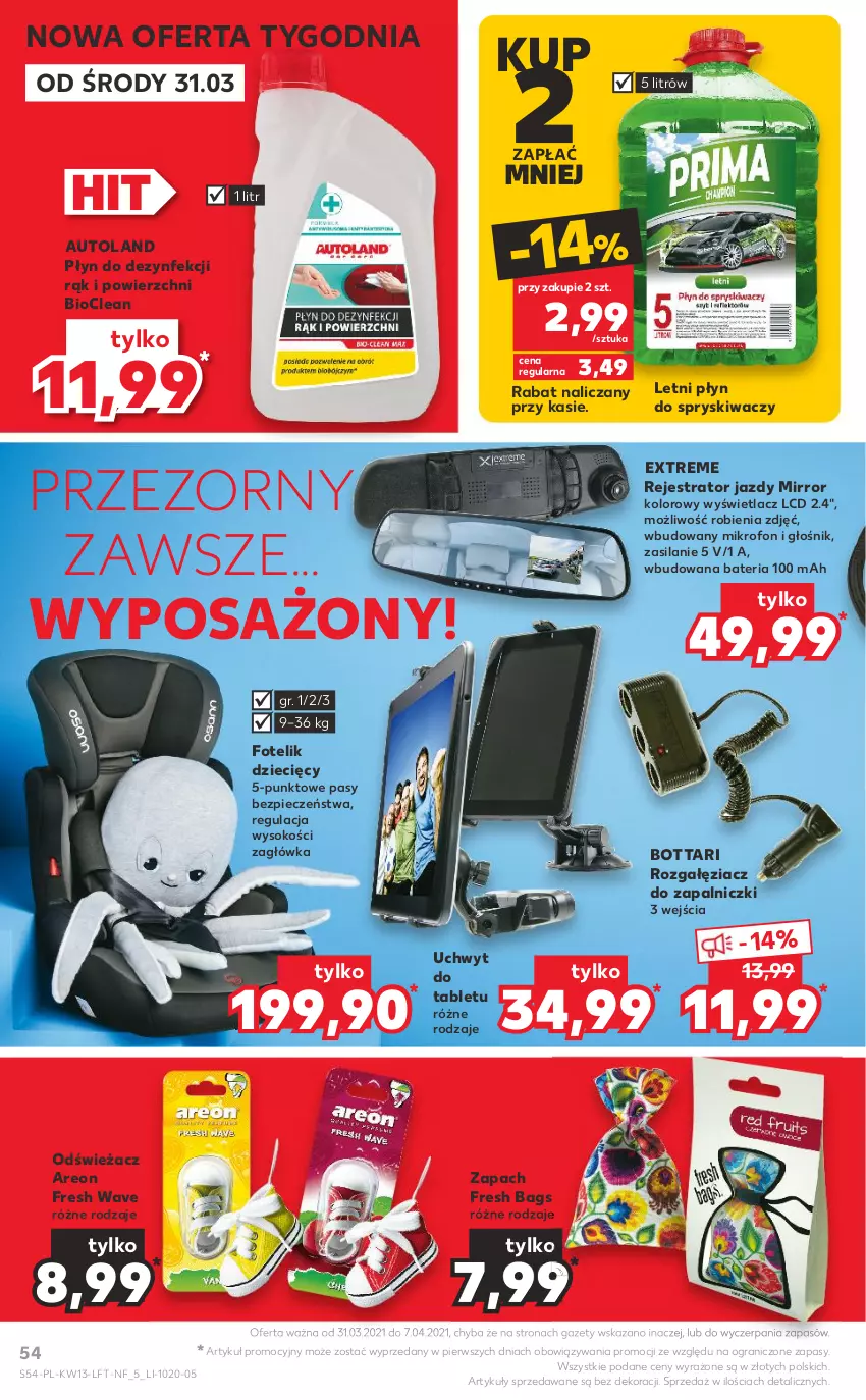 Gazetka promocyjna Kaufland - OFERTA TYGODNIA - ważna 31.03 do 07.04.2021 - strona 54 - produkty: Bateria, Dzieci, Fotel, Fotelik, Głośnik, Gra, Mikrofon, Piec, Płyn do spryskiwaczy, Silan, Sok, Tablet