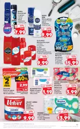 Gazetka promocyjna Kaufland - OFERTA TYGODNIA - Gazetka - ważna od 07.04 do 07.04.2021 - strona 45 - produkty: Nivea Men, Rum, Gin, Papier, Old Spice, Dezodorant, Pasta do zębów, Papier toaletowy, Velvet, Ręcznik, Chusteczki, Mydło, Colgate, Nivea, LG