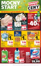 Gazetka promocyjna Kaufland - OFERTA TYGODNIA - Gazetka - ważna od 07.04 do 07.04.2021 - strona 56 - produkty: Piec, Kurczak, Ser, Ajax, Jogurt, Parówki, Proszek do prania, Napoje, Tusz, Serek, Płyn do płukania, Ręcznik, Serek twarogowy, Morliny, Foxy, Bryza, Berlinki, Almette