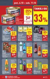 Gazetka promocyjna Aldi - Pełna oferta - Gazetka - ważna od 11.10 do 11.10.2025 - strona 8 - produkty: Dawtona, Krakus, Sos, Sok, Gra, Szynka premium, Ice tea, LANA, Golden Seafood, Szynka, Konfitura, Tiger, Pizza, King’s Crown, Woda, Napój, Kukurydza