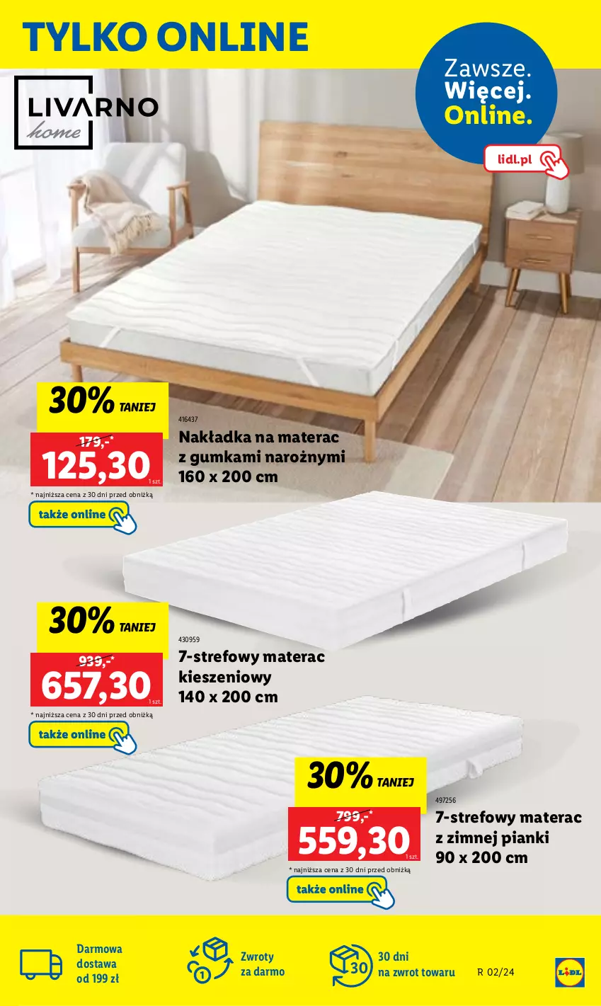 Gazetka promocyjna Lidl - GAZETKA - ważna 08.01 do 13.01.2024 - strona 27 - produkty: Materac, Tera