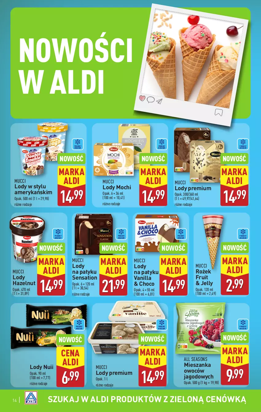 Gazetka promocyjna Aldi - Pełna oferta - ważna 09.06 do 14.06.2025 - strona 14 - produkty: All Seasons, Lody, Sati