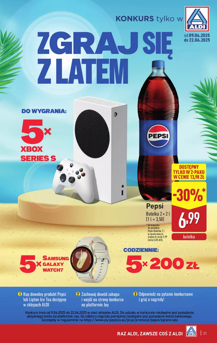 Gazetka promocyjna Aldi - Pełna oferta - ważna 09.06 do 14.06.2025 - strona 21 - produkty: Pepsi