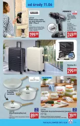 Gazetka promocyjna Aldi - Pełna oferta - Gazetka - ważna od 14.06 do 14.06.2025 - strona 23 - produkty: Garnek, Myjka do okien, Kärcher, Walizka, Pojemnik, Warka, Tarka, Wkręt, Wkrętarka, Patelnia, Akumulator, Fa