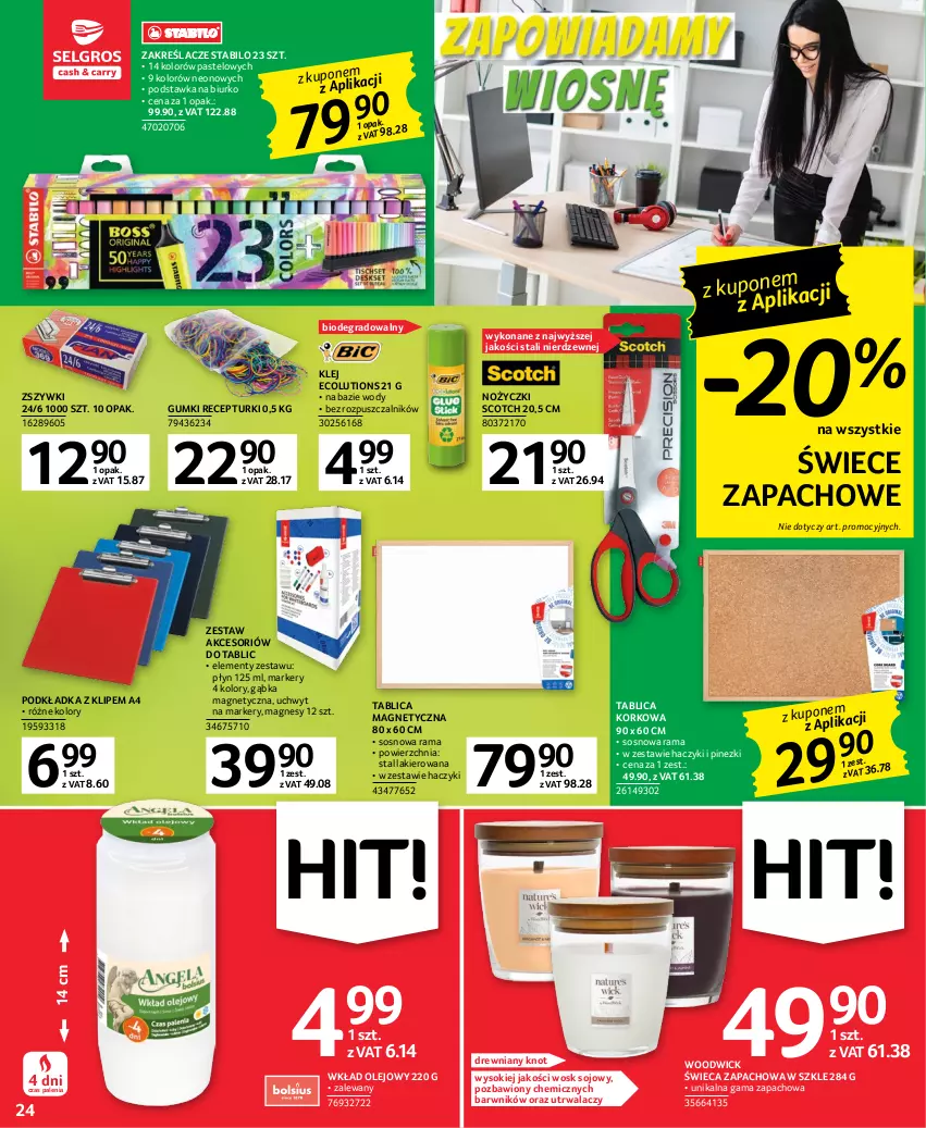 Gazetka promocyjna Selgros - Oferta przemysłowa - ważna 16.02 do 01.03.2023 - strona 24 - produkty: Biurko, Gra, Haczyk, Klej, Lakier, Marker, Noż, Nożyczki, Olej, Podkład, Podkładka, Rama, Sok, Sos, Wkład olejowy