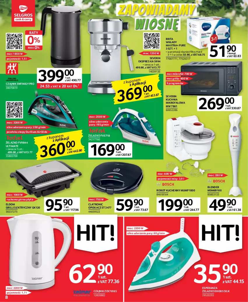 Gazetka promocyjna Selgros - Oferta przemysłowa - ważna 16.02 do 01.03.2023 - strona 8 - produkty: Blender, Brit, Brita, Czajnik, Fa, Gra, Grill, Kuchnia, Płyta, Pur, Robot, Top