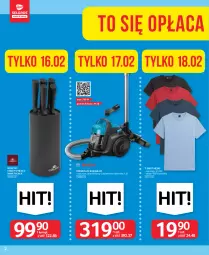 Gazetka promocyjna Selgros - Oferta przemysłowa - Gazetka - ważna od 01.03 do 01.03.2023 - strona 2 - produkty: Odkurzacz, Noż, T-shirt, Lack, Wełna