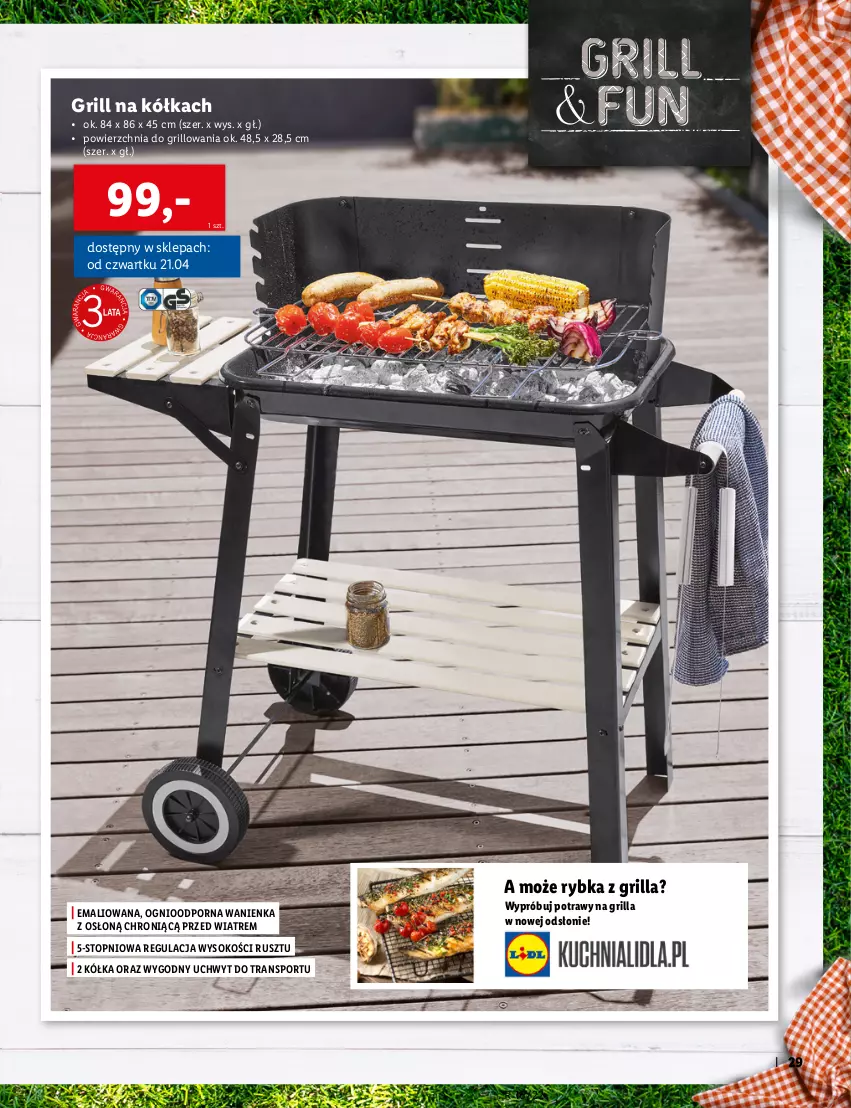 Gazetka promocyjna Lidl - KATALOG OGRÓD - ważna 25.04 do 12.06.2022 - strona 29 - produkty: Grill, Por, Sok, Sport, Top, Tran