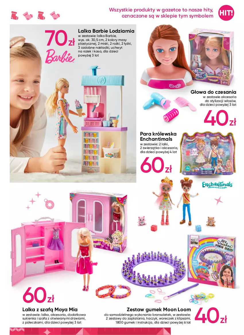 Gazetka promocyjna Pepco - Świąteczny Sklep - Pieczenie - ważna 03.11 do 16.11.2022 - strona 13 - produkty: Barbie, Drzwi, Dzieci, Enchantimals, Fa, Haczyk, Lalka, O nas, Sukienka, Szafa, Woreczek