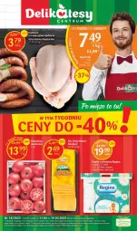 Gazetka promocyjna Delikatesy Centrum - Gazetka DC14 - Gazetka - ważna od 19.04 do 19.04.2023 - strona 1 - produkty: Kurczak, Ser, Rum, Gin, Papier, Złoty Mazur, Tusz, Papier toaletowy, Aloe vera, Kiełbasa, Pomidory
