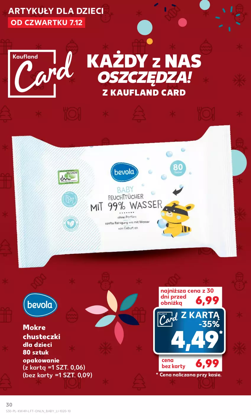 Gazetka promocyjna Kaufland - Gazetka tygodnia - ważna 07.12 do 13.12.2023 - strona 30 - produkty: Chusteczki, Dzieci