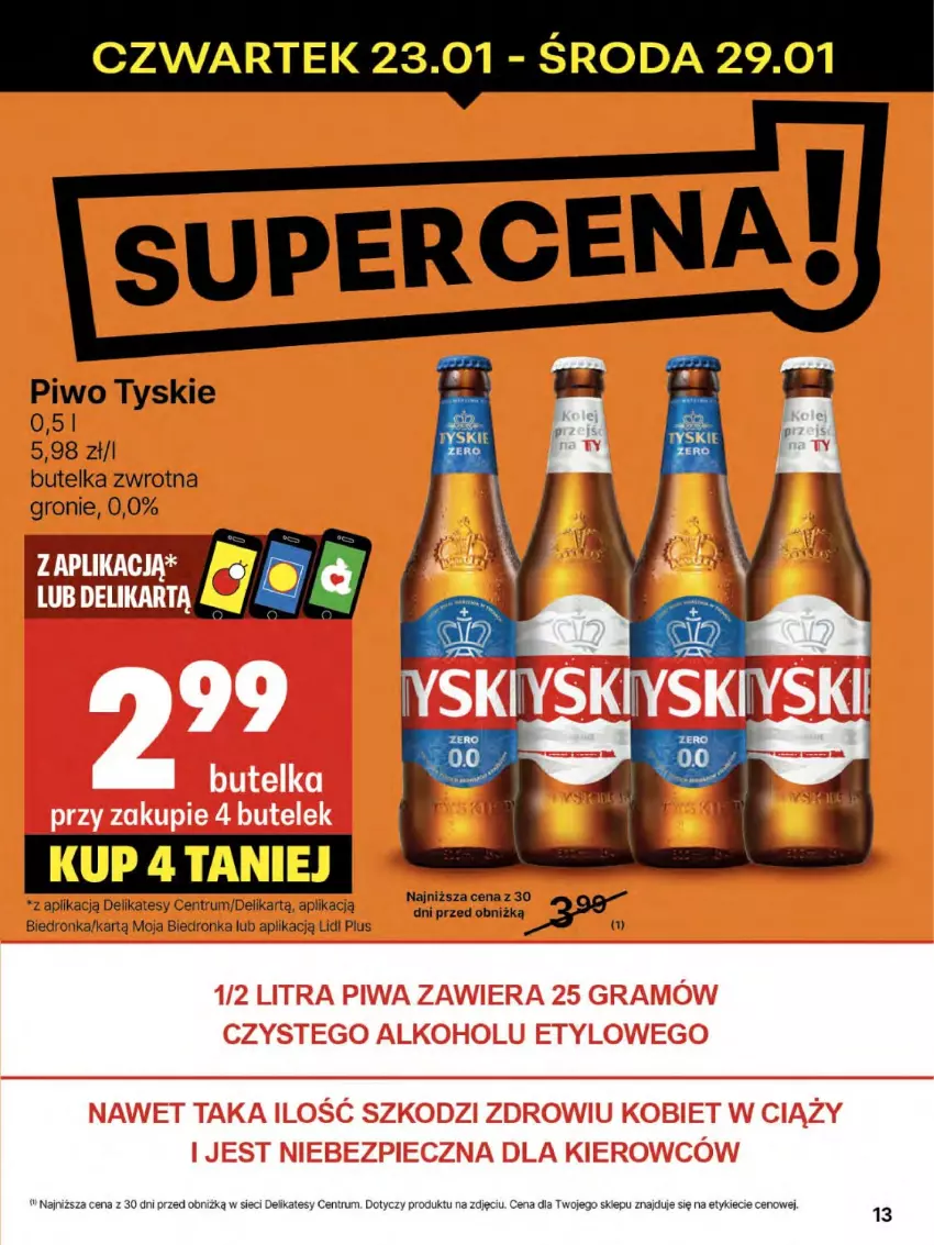 Gazetka promocyjna Delikatesy Centrum - NOWA GAZETKA Delikatesy Centrum od 23 stycznia! 23-29.01.2025 - ważna 23.01 do 29.01.2025 - strona 13 - produkty: Piwo, Rum, Tyskie