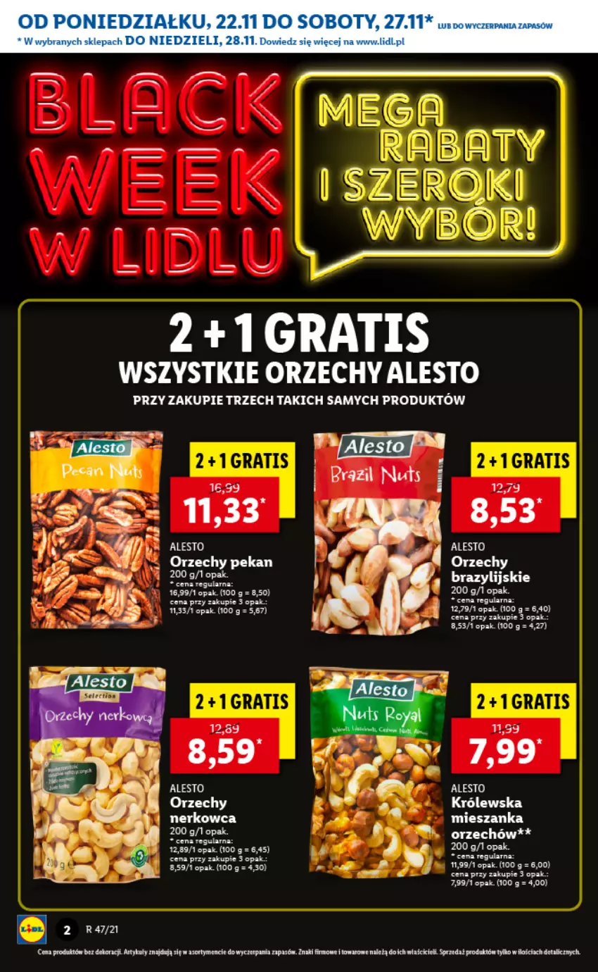 Gazetka promocyjna Lidl - GAZETKA - ważna 22.11 do 24.11.2021 - strona 2 - produkty: Fa, Gra, Ocet