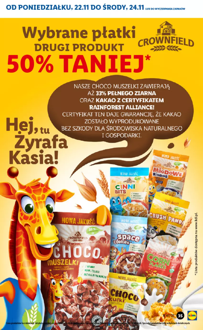 Gazetka promocyjna Lidl - GAZETKA - ważna 22.11 do 24.11.2021 - strona 35 - produkty: Kakao, Mus