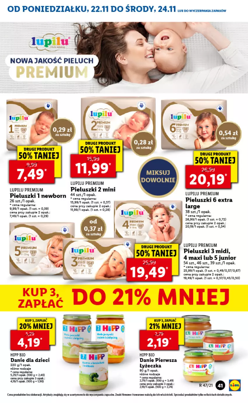 Gazetka promocyjna Lidl - GAZETKA - ważna 22.11 do 24.11.2021 - strona 41 - produkty: AEG, Danie dla dzieci, Dzieci, Fa, HiPP