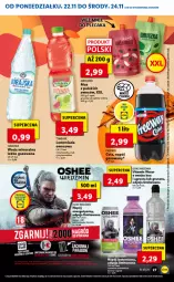 Gazetka promocyjna Lidl - GAZETKA - Gazetka - ważna od 24.11 do 24.11.2021 - strona 27 - produkty: Lemoniada, Tymbark, Limonka, Oshee, Woda mineralna, Woda, Mango, Napój, Fa