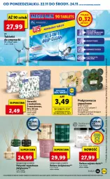 Gazetka promocyjna Lidl - GAZETKA - Gazetka - ważna od 24.11 do 24.11.2021 - strona 53 - produkty: Ser, Tablet, Podgrzewacze, Serwetki, Zmywarki, Flora, Tabletki do zmywarki, Fa