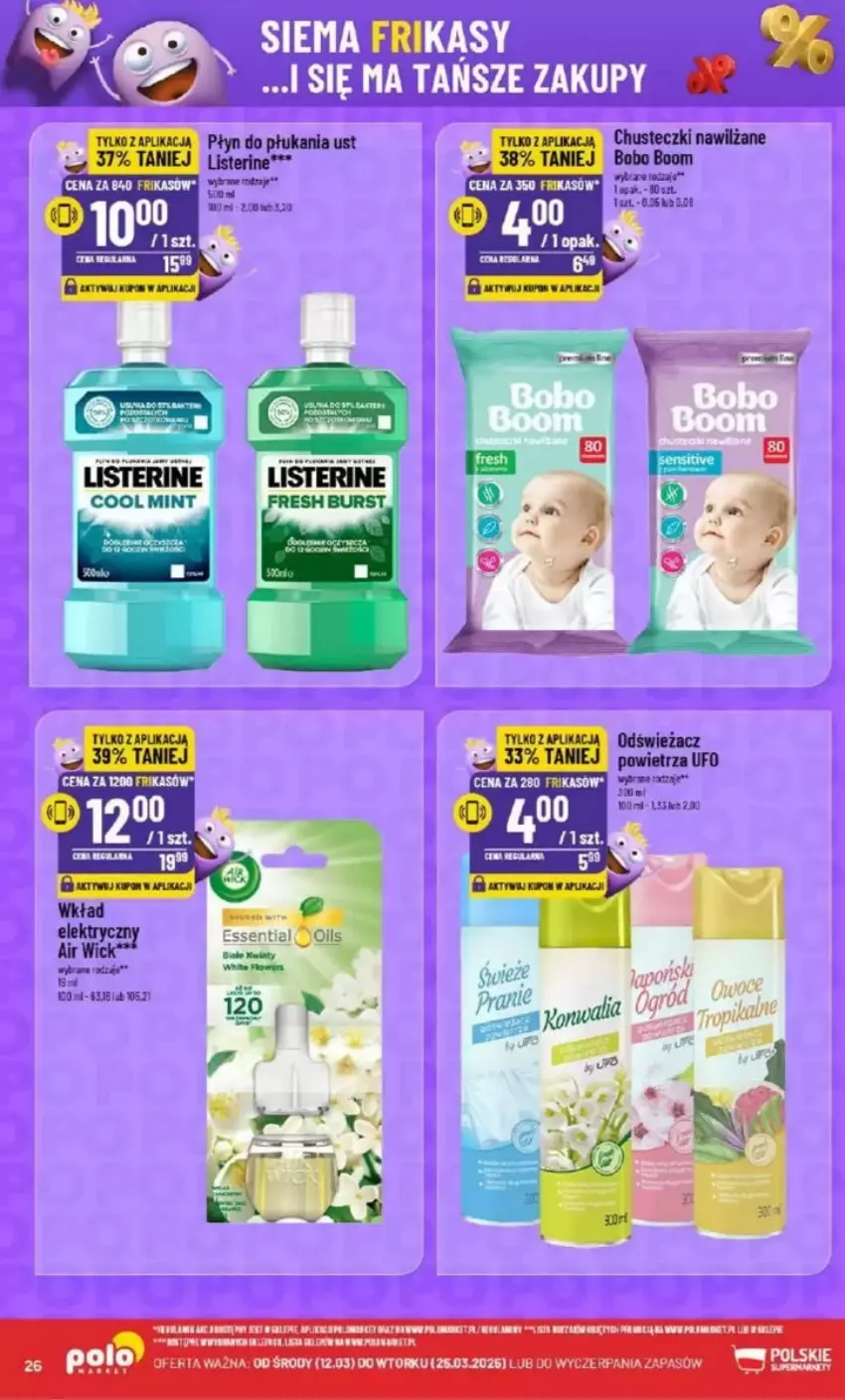 Gazetka promocyjna PoloMarket - ważna 12.03 do 25.03.2025 - strona 19 - produkty: Chusteczki, Listerine, Płyn do płukania