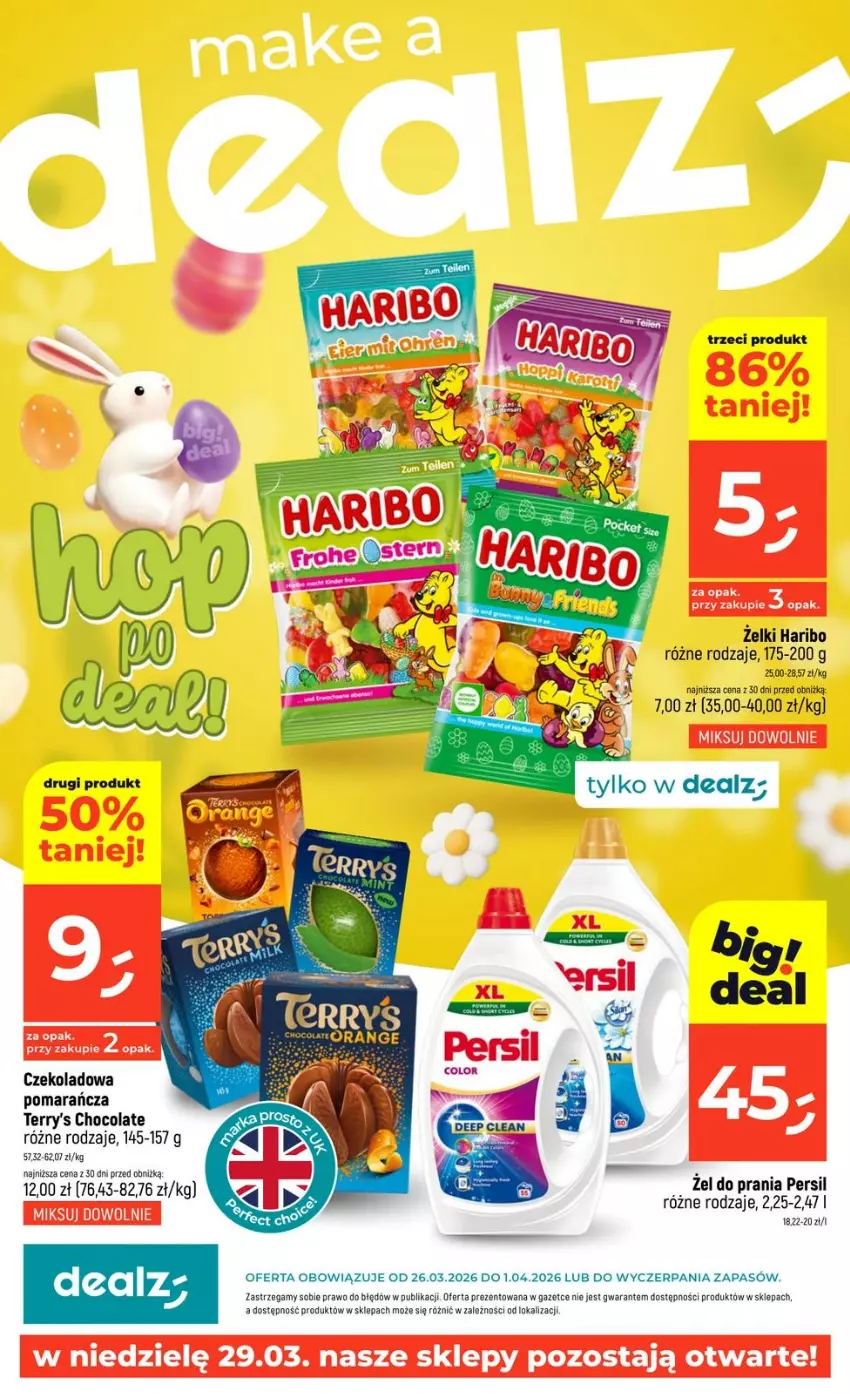 Gazetka promocyjna Dealz - NOWA GAZETKA - ważna 26.03 do 01.04.2026 - strona 1 - produkty: Haribo, Persil