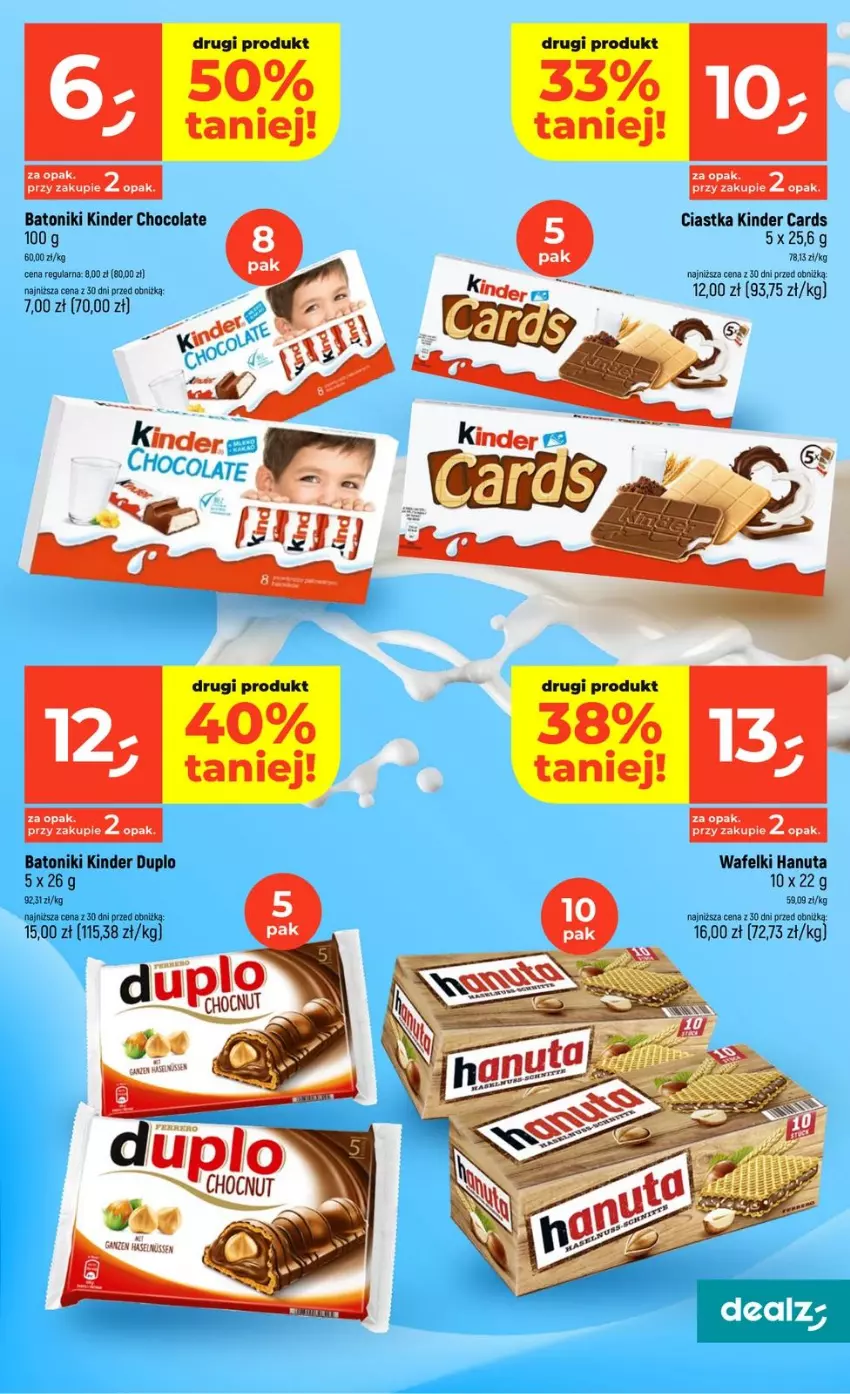 Gazetka promocyjna Dealz - NOWA GAZETKA - ważna 26.03 do 01.04.2026 - strona 13 - produkty: Baton, Ciastka, Kinder, LG, Tonik