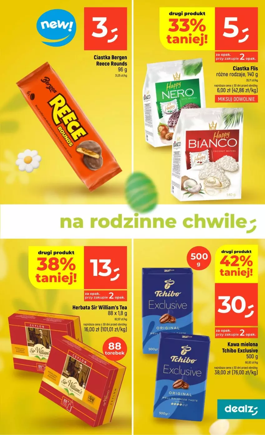 Gazetka promocyjna Dealz - NOWA GAZETKA - ważna 26.03 do 01.04.2026 - strona 15 - produkty: Ciastka, Herbata, Kawa, Kawa mielona, Tchibo