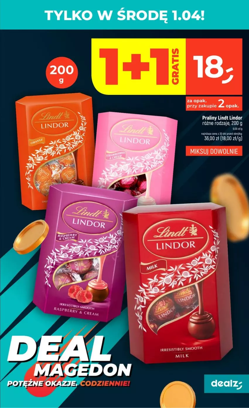 Gazetka promocyjna Dealz - NOWA GAZETKA - ważna 26.03 do 01.04.2026 - strona 9 - produkty: Lindor, Lindt, Praliny
