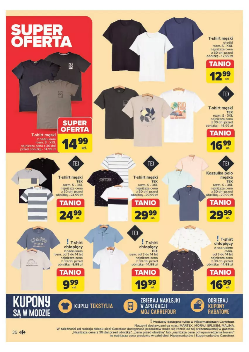 Gazetka promocyjna Carrefour - ważna 29.04 do 11.05.2024 - strona 32 - produkty: AEG, Klej, Kosz, Koszulka, T-shirt