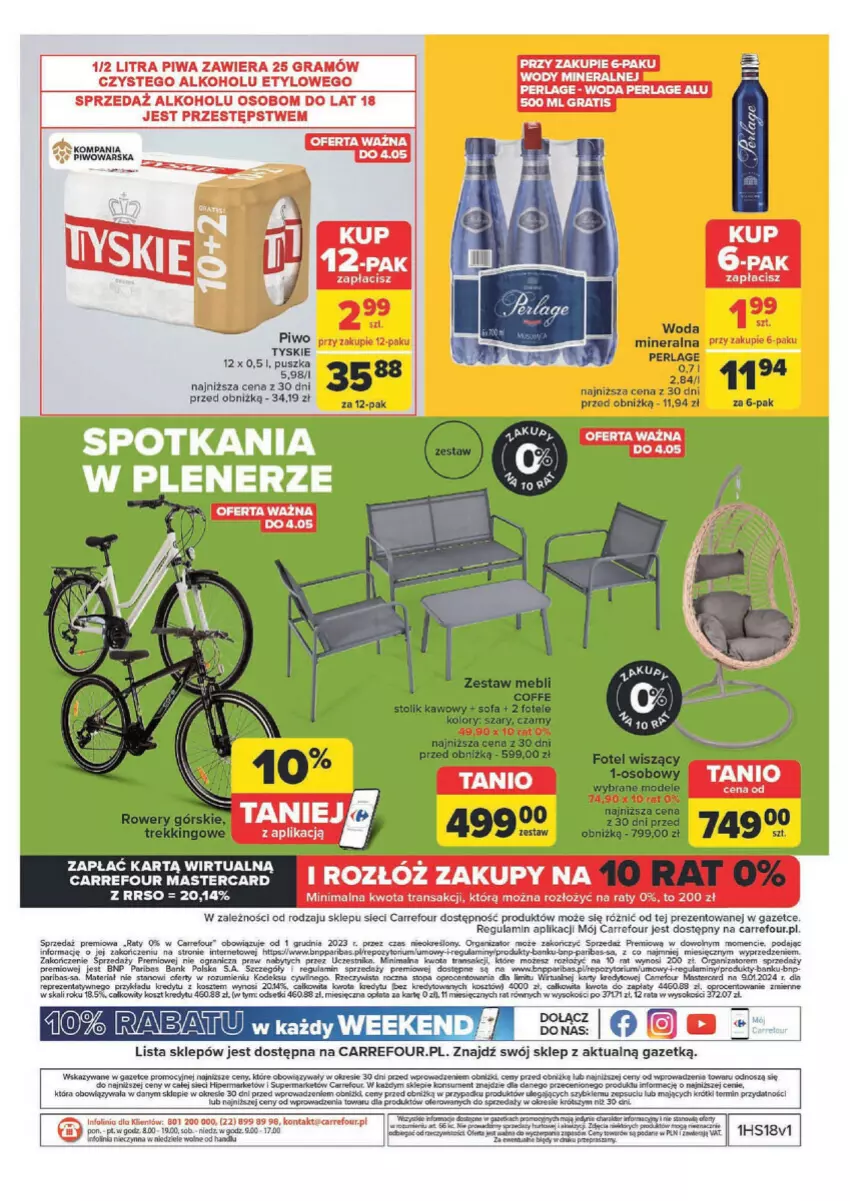 Gazetka promocyjna Carrefour - ważna 29.04 do 11.05.2024 - strona 35 - produkty: Astor, Fa, Fotel, Gra, Kosz, Kret, LANA, NBA, Piwa, Piwo, Por, Rum, Sofa, Sok, Sól, Stolik, Stolik kawowy, Top, Tran, Woda