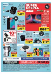 Gazetka promocyjna Carrefour - Gazetka - ważna od 11.05 do 11.05.2024 - strona 29 - produkty: Odkurzacz, Top, Sok, Por, NBA, Gra, Philips, Słuchawki, Głośnik, Czajnik, Kosz, MyPhone, Sencor, Tran, Thomson, Smartfon, LG, HP, Fa