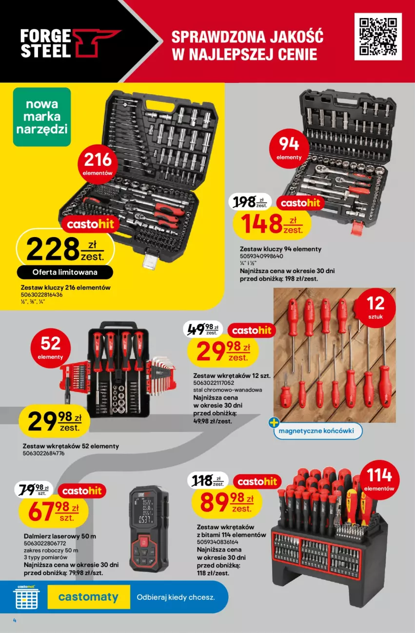 Gazetka promocyjna Castorama - Gazetka Budowa i Remont 29.07-11.08.2026 - ważna 29.07 do 11.08.2026 - strona 4 - produkty: Ser, Wkręt, Zestaw kluczy, Zestaw wkrętaków