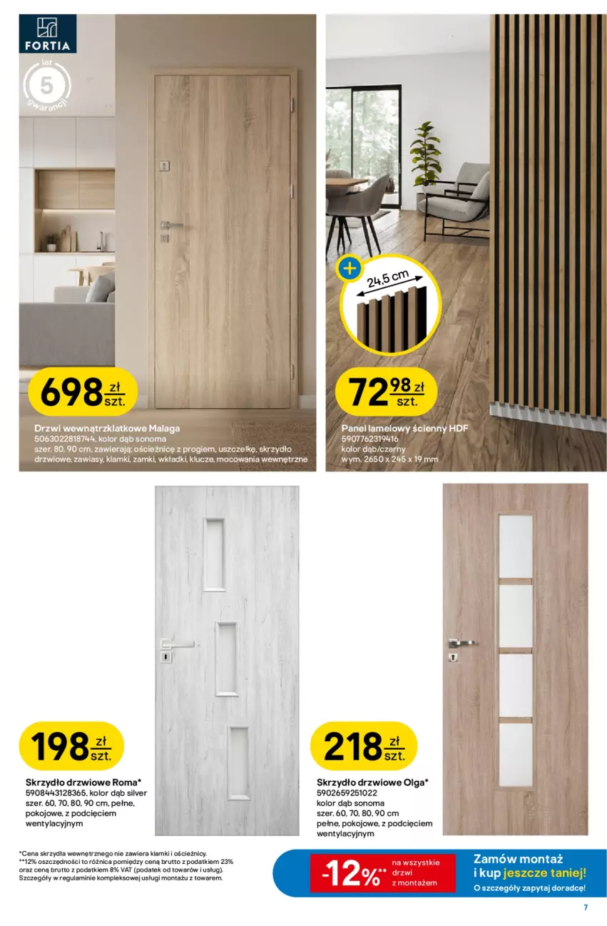 Gazetka promocyjna Castorama - Gazetka Budowa i Remont 29.07-11.08.2026 - ważna 29.07 do 11.08.2026 - strona 7 - produkty: Drzwi, Fa, LG, Skrzydło drzwiowe