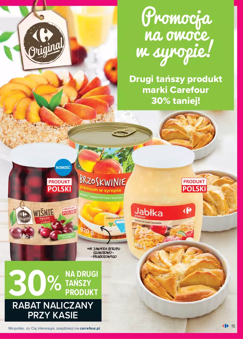 Gazetka promocyjna Carrefour - Gazetka Carrefour - ważna 28.03 do 03.04.2021 - strona 15 - produkty: Owoce, Syrop