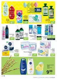 Gazetka promocyjna Carrefour - Gazetka Carrefour - Gazetka - ważna od 03.04 do 03.04.2021 - strona 24 - produkty: Woda perfumowana, Balsam po goleniu, Nivea Men, Mydło w płynie, Pur, Yope, Pampers, Papier, Dezodorant, Balsam do ciała, Szczoteczka do zębów, Perfum, Papier toaletowy, Cleanic, Rolki, Woda toaletowa, Chusteczki, Szampon, Garnier, Nike, Mydło, Wkładki, Woda, Nivea, Szczoteczka