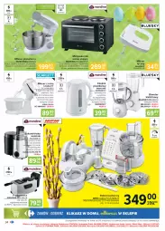 Gazetka promocyjna Carrefour - Gazetka Carrefour - Gazetka - ważna od 03.04 do 03.04.2021 - strona 34 - produkty: Mikser z misą, Top, Sok, Ser, Blender, Czajnik, Termos, Mikser, Minipiekarnik, Robot, Mikser ręczny, Wyciskarka, Płyta, Piekarnik, Drzwi, Kasia, Olej, Miska, HP