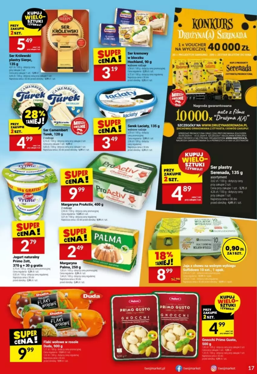 Gazetka promocyjna Twoj Market - ważna 06.11 do 12.11.2024 - strona 9 - produkty: Gra, Jogurt, Jogurt naturalny, Margaryna, Palma, Ser, Zott